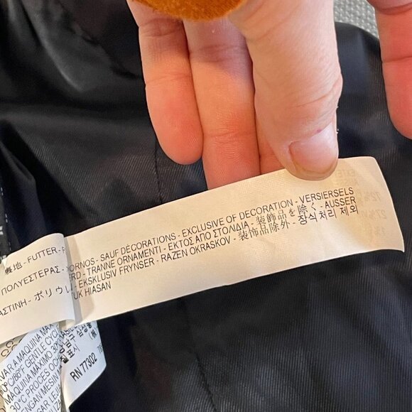 ZARA Woman One Gold Button Waffle Knit Blazer Jacket Grey M Single Breast Kate - Picture 11 of 15